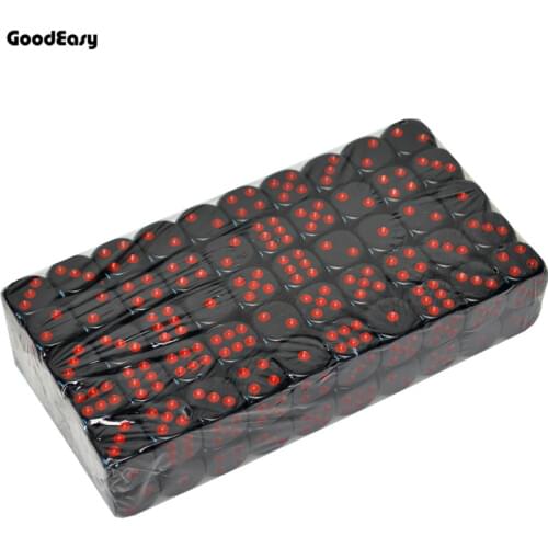 16mm Black Acrylic Casino Digital Polyhedral Dice Set Six Sided Spot Fun Board game Dice D&D RPG Games Party Gambling Game Dices