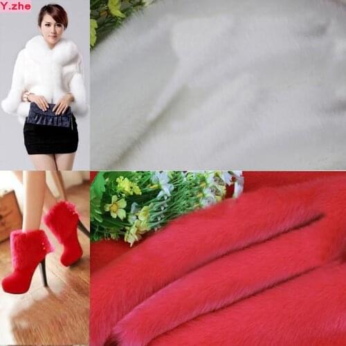 180x50cm1pc Nice Warm Rabbit Faux Fur Fabric Soft Plush Faux Fur Fabric Sewing Material Diy Hometextile Collar Clothing 20 CoL