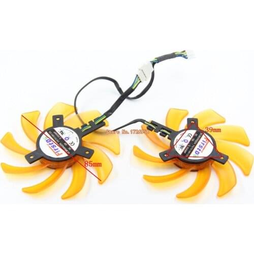 2pcs/lot for Firstd FD7010H12S 12V 0.35A 85mm For ZOTAC for GeForce GTX 760 GTX 770 Display Fan 4Pin