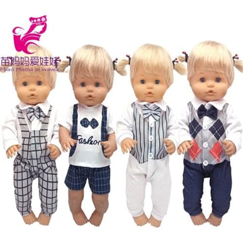 40cm Baby Doll Boy Clothes Ropa Y Su Hermanita Toys Wears 17Inch Reborn Dolls Outwear