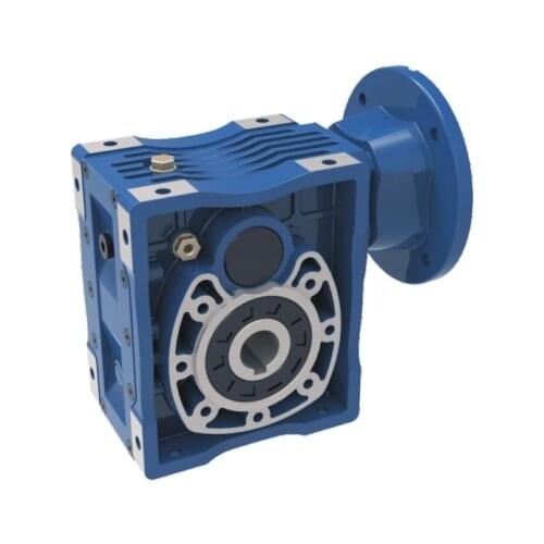 Aluminum gearbox alloy housing WAH63 75 hypoid worm gear reducer with input flange