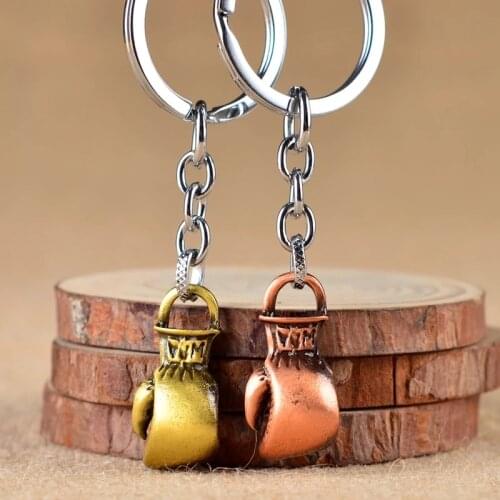 Boxing gloves keychain for men key ring sport key chain key holder creative portachiavi chaveiro llaveros hombre bag charm