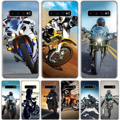 Moto Cross motorcycle sports Cover Phone Case For Samsung Galaxy S10 S20 Ultra Note 10 9 8 S9 S8 J4 J6 J8 + Lite Plus Pro S7 Coq