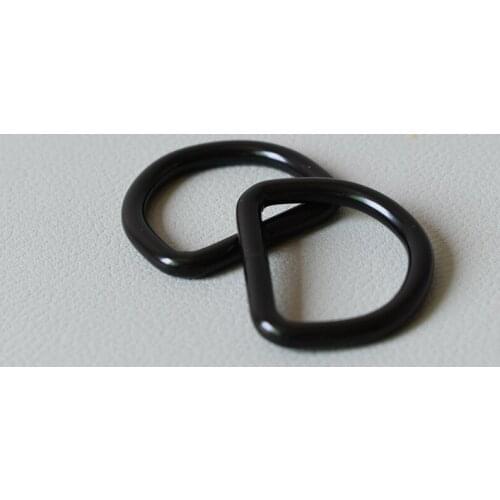 10 Pcs/Lot D Ring For 1Inch(25mm) Webbing Dog Collar Connect Metal Buckle Heavy Duty Semi Ring Ribbon Clasp Knapsack Belt Buckle