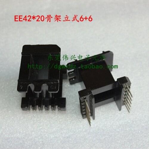 EE4220 Electric Wood Skeleton Vertical 6+6 Transformer Skeleton Accessories Can Be Equipped with EE42*20 Magnetic Core