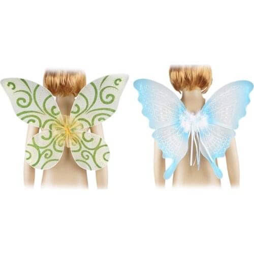 40cm*50cm Angel Butterfly Wing Fairy Princess Elegant Girl Costume Fairy Wings Butterfly Party Costume for Kids Girls Party