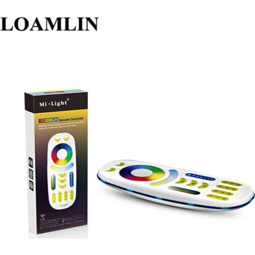 FUT092 2.4Ghz 2 in 1 Full Touch 4-Zone Group Control RF RGB+CCT Remote Controller For LED RGB+CCT Lamps Series Bulbs