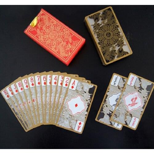 Playing Cards Metal Tyrant Gold Plastic Waterproof Creative Transparent Phnom Penh Poker Deck Of Cards Board Game