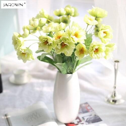 JAROWN Artificial Plum Blossom Flower Silk Flower With Artificial Plants Wedding Bouquet For Wedding Home Decorative Flowers