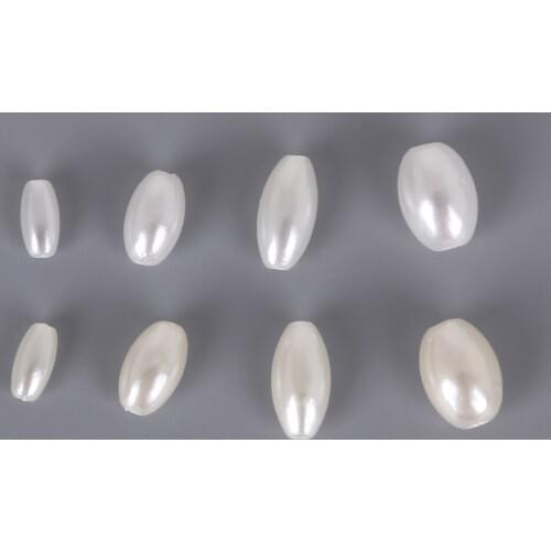 Water Droplets Straight Hole ABS Imitation Pearls Beads Loose Beads For Jewelry Making DIY Necklace Bracelet