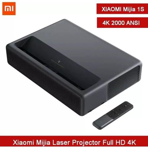 Xiaomi Mijia Laser Projector 1S 4K 2000ANSI Lumens 2GB 16GB TV HDR TV Cinema Bluetooth WiFi 3D Home Theater System Movie Player