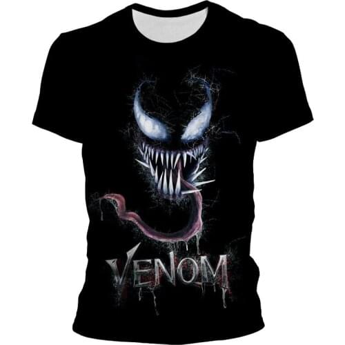 2021 Hot New Fashion Venom 3D Printed T shirt Unique Short Sleeve Tshirt Mens Women boy girl Clothing Drop Shipping Tops