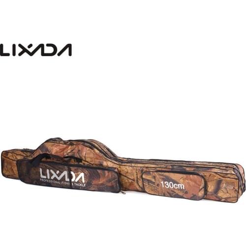 Lixada Fishing Bag 130/150 cm Fishing Rod Carrier Oxford Fishing Pole Tools Storage Bag Case Fishing Gear Organizer Case