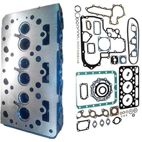 New Bare Cylinder Head + Full Gasket Kit For Kubota D1402 L2202 L2202DT L24O2 KH91 KH66 L2402DT
