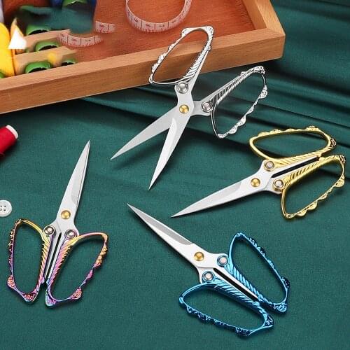 Retro Scissors Antique Thread Cutter Vintage Scissors Embroidery Cross Stitch Sewing Stainless Steel Scissors Tailor Scissors