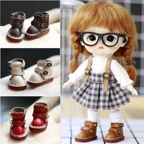 Ob11 doll shoes Italy hand-made cow shoes Holala boots Body toy gift for girl somatic GSC DDF doll shoes Doll accessories
