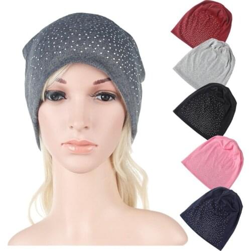 2019 Solid Color Beanie Caps Hat Fashion Hip-hop Beanie Cotton Hats For Men Women New Beanies Unisex Cap Dropshipping