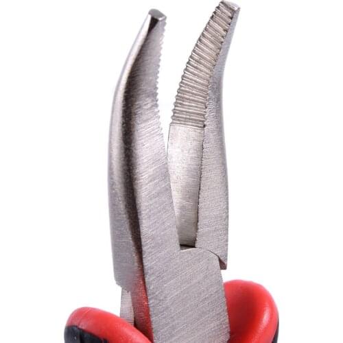 Bend tip plier DIY Hair Extension Tool Clip Plier for micro rings/links/beads & Feather hair extension