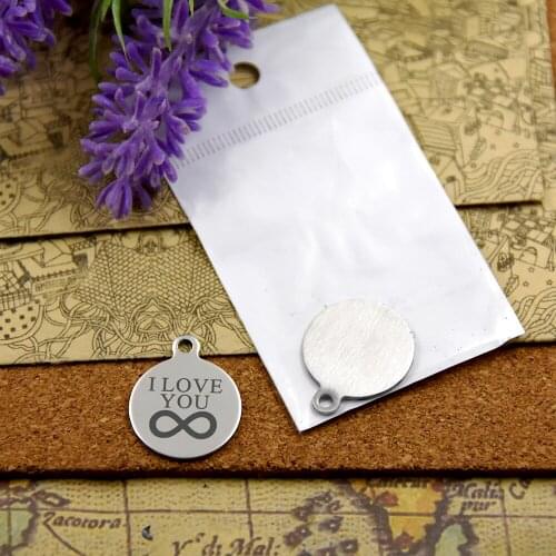 10pcs--stainless steel charms"I LOVE YOU forever "5 style for choosing DIY Charms Pendants
