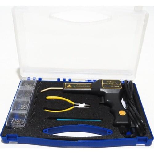 1 Set Car Hot Stapler Bumper Plastic Welding Torch Fairing Repairing Machine Auto Body Welder 200 Staples Car Accessories CN