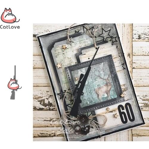 Shotgun Hunting Metal Cutting Dies Scrapbooking Stencil DIY Decorative Craft Embossing Die Cuts Card Making New Dies For 2019