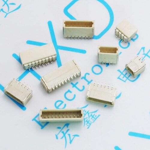 SH1.0 lie stick a needle base connector 2/3/4 p / 5 6 7 p/ ~ 10 p horizontal strips socket