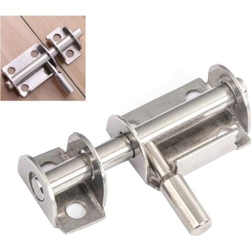 1Pc Slide Bolt Gate Latch Heavy Duty Premium Safety Stainless Steel Barrel Bolt Gate Latch Door Lock Window Latch Door Bolts