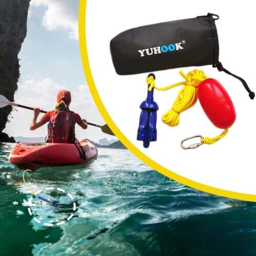 Universal 4-Claw Grapnel Anchor Aluminum Portable Folding Kayak Canoe Boat Marine Lightweight Buoy Kit Accesories