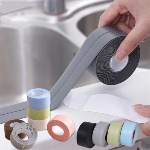 3.2M Sealing Strip Tape Mildew-proof Waterproof Tape Kitchen Bathroom Shower Sink Bath Toilet Corner Line Stickers Sealing Strip