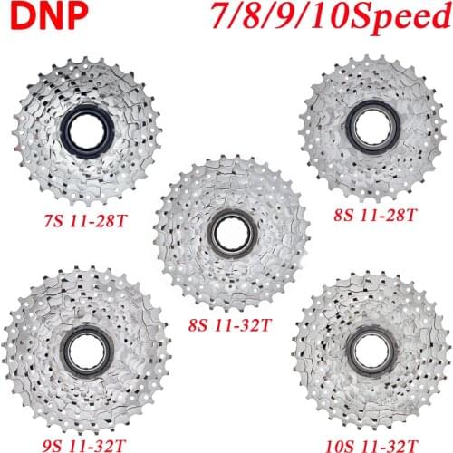 DNP Mountain 7/8/9/10 Speed Bike Cassette 7s 8s 9s 10s 11-28T 11-32T Freewheel 28t 32t flywheel folding tower wheel Multiple
