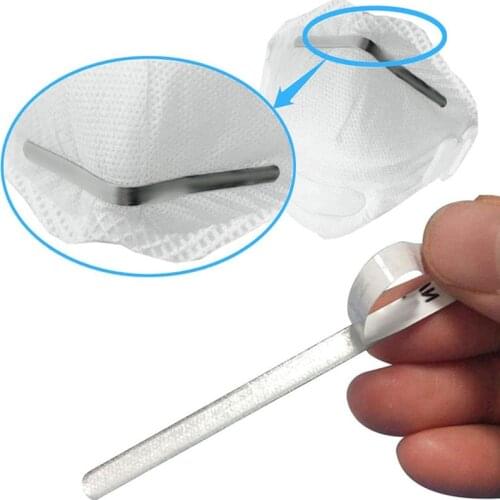 20-100Pcs Mask DIY Nose Wire Nose Clip Bridge Metal Flat Aluminum Bar Strip Trimming Crafts Making Accessories