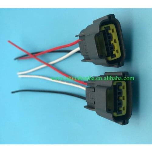 10/20/50/100 pcs Ignition Coil Connector Plug Harness clips Case For Nissan Skyline sr20 rb20 rb25 rb26 with 15cm 18 AWG wire