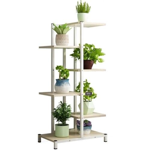 Green Flower Stand Home Balcony Rack Living Room Wrought Iron Flower Pot Rack Fleshy Flower Shelf Multi-layer Indoor Special Off