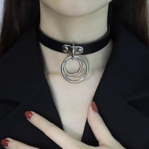 Black Spike Choker Belt Collar Women Pu Leather Goth Choker Necklace for Women Party Club Chockers Sexy Gothic Jewelry Harajuku