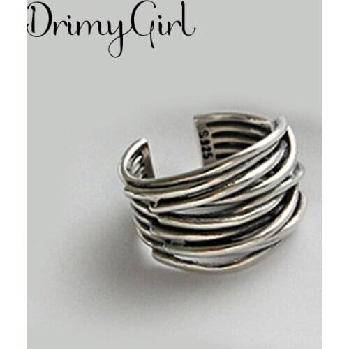 New Arrivals Boho Vintage Multilayer Chains Lines Rings For Women Large Adjustable Size Finger Ring Fashion Jewelry 2021