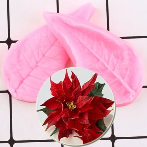 2Pcs Petal Leaves Embossed Silicone Mold Lace Cake Decorating Tools Fondant Sugarcraft Candy Resin Chocolate Gumpaste Moulds