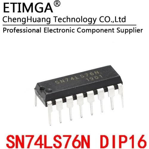 5PCS/LOT SN74LS76N 74LS76 74LS76N DIP16