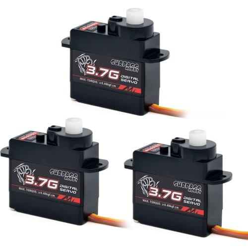 5pcs/lot Surpass Hobby Airplane Digital Servo 3.7g Plastic Gear Mini Servo Components for RC Aircraft Fixed-wing Helicopter