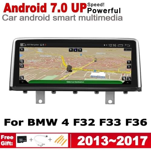 10.25" Android 7.0 up Car GPS Navi Map For BMW 4 F32 F33 F36 2013 2014 2015 2016 2017 Original Style Multimedia Player Auto