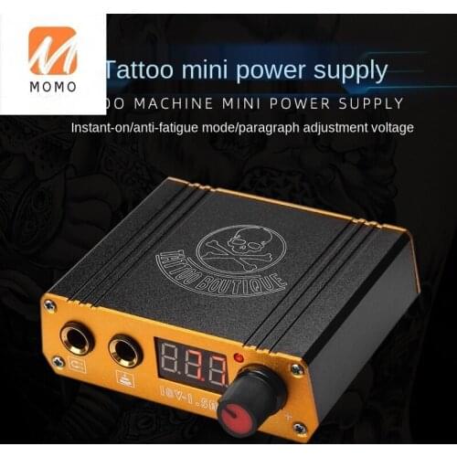 Alloy Led Digital Display Mini Tattoo Power Supply with Power Cord Transformer Voltage Regulator Tattoo Machine Accessories
