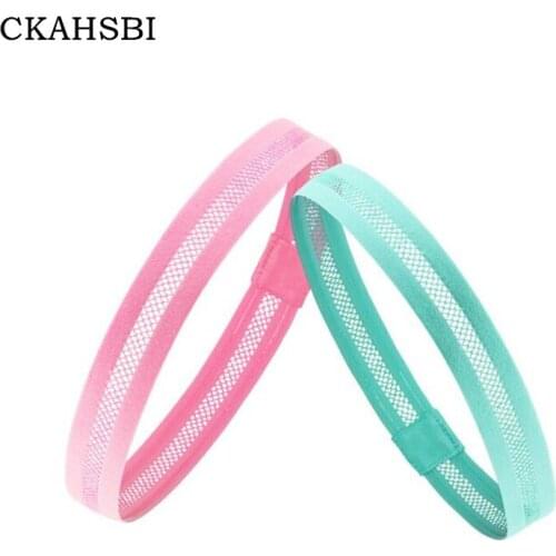 CKAHSBI 2018 Bicycle GYM Sweat Hoop Bandana Bezel Cycling Sport Headwear Hollow breathable Silicone Non-Slip Soft Bike Headbands