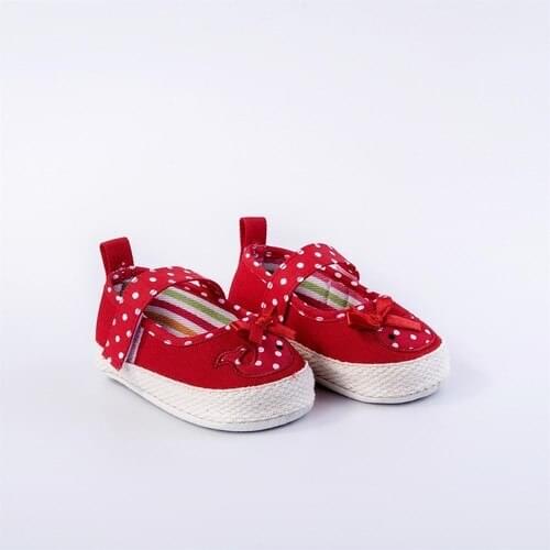 Childrens Shoe Mesh Reinforcement Ballerina Red Elegant Design