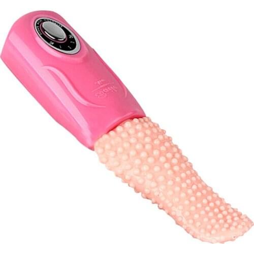 Electric Tongue Vibrator Women Oral Sex Toy Clitoral G-spot Stimulate Dildo Massage