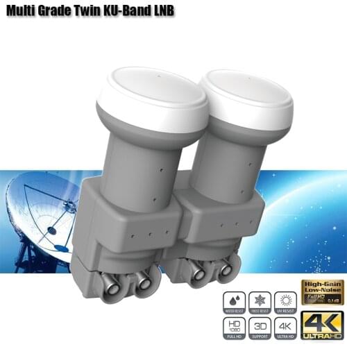 HD Digital LNB Multi Grade Twin KU Band LNB For Dish TV Noise 0.1dB Universal Twin LNB Satellite TV Receiver