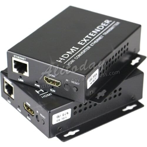 HDMI Extender Transmitter Receiver over Cat6/5E UTP Cable RJ45 Ethernet one to many Network transmitter connector Support 1080P