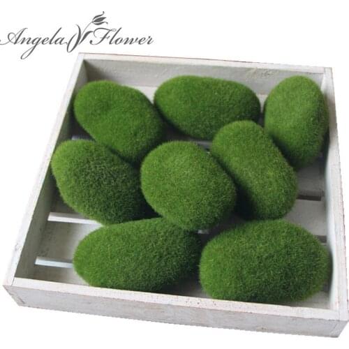 Foam moss grass artificial plants decorative Micro-landscape stone flower Phalaenopsis accessories 3 size choose Potted plants