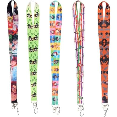 JF0188 Anime Lover Key Chain Lanyard Neck Strap for USB Badge Holder DIY Hanging Rope Cosplay Accessories Gifts