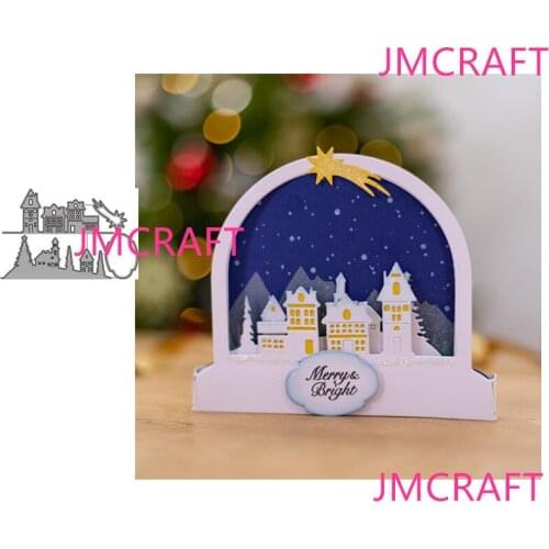 JMCRAFT New Christmas Gifts #6 Metal Cutting Dies DIY Scrapbook Handmade Paper Craft Merry Christmas Metal Steel Template Dies