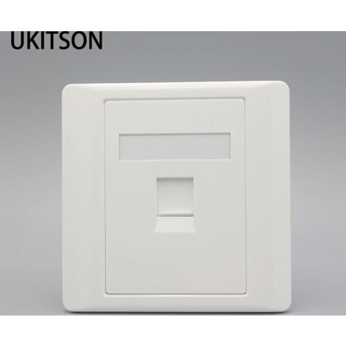 Quality Hollow Wall Socket Panel Faceplate Insert For 1 Port Internet CAT6 RJ45 LAN Phone Keystone