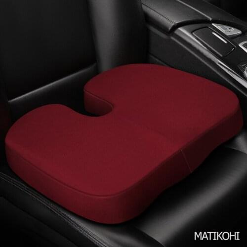 MATIKOHI Memory Foam Seat Cushion For Back Pain Coccyx Orthopedic Car Office Chair Wheelchair support Tailbone Sciatica Relief